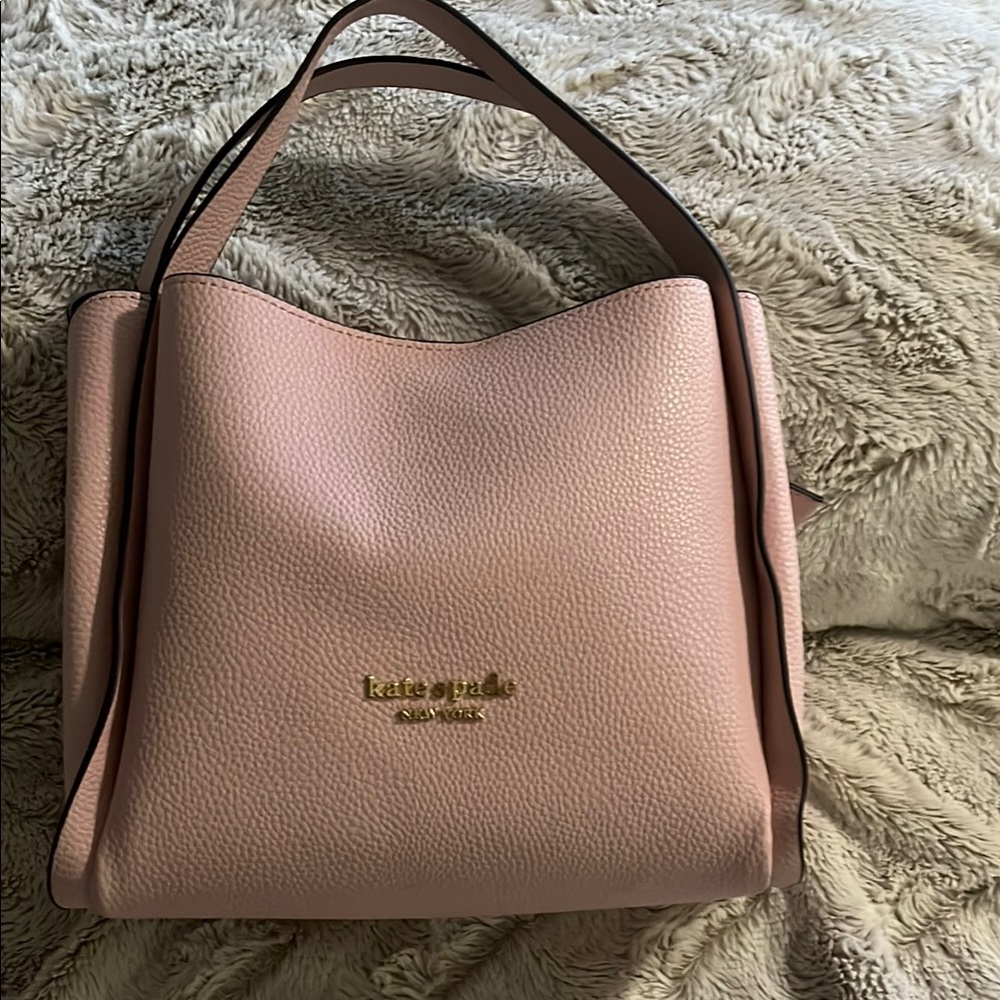 Kate Spade Pink Leather Tote Bag